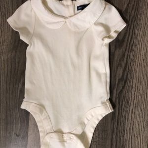 Peter Pan collared onesie